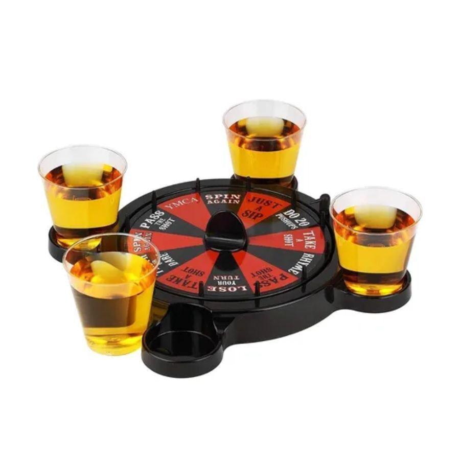 Juego De Mesa Para Tomar 4 Vasos Ruleta Rusa Shots -3