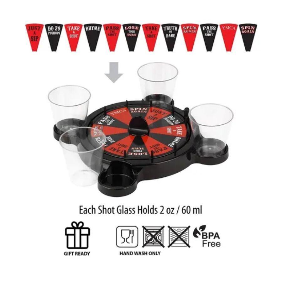 Juego De Mesa Para Tomar 4 Vasos Ruleta Rusa Shots -7