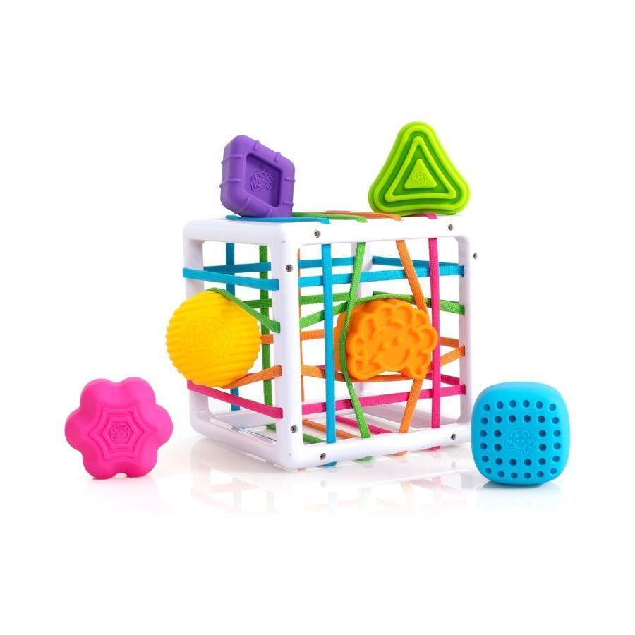 Juego Didáctico Cubo Sensorial Bebé Estimulación Temprana 6 Piezas-1