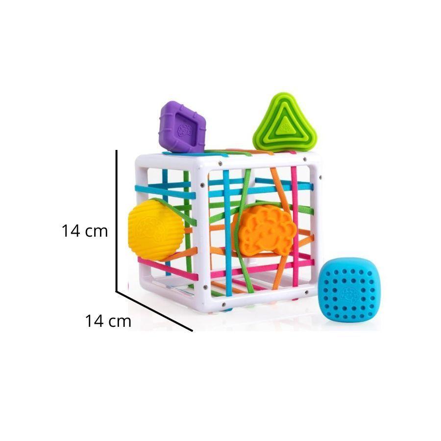 Juego Didáctico Cubo Sensorial Bebé Estimulación Temprana 6 Piezas-3