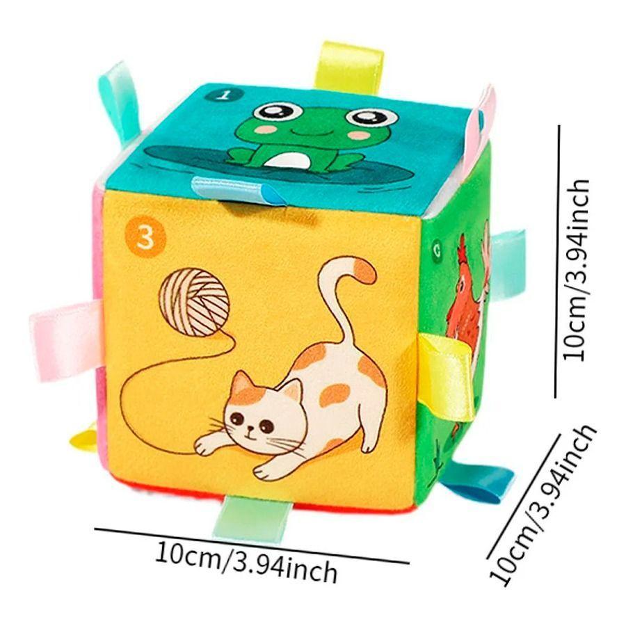 Cubo De Felpa Musical Para Bebés Con Diseño De Animales-5