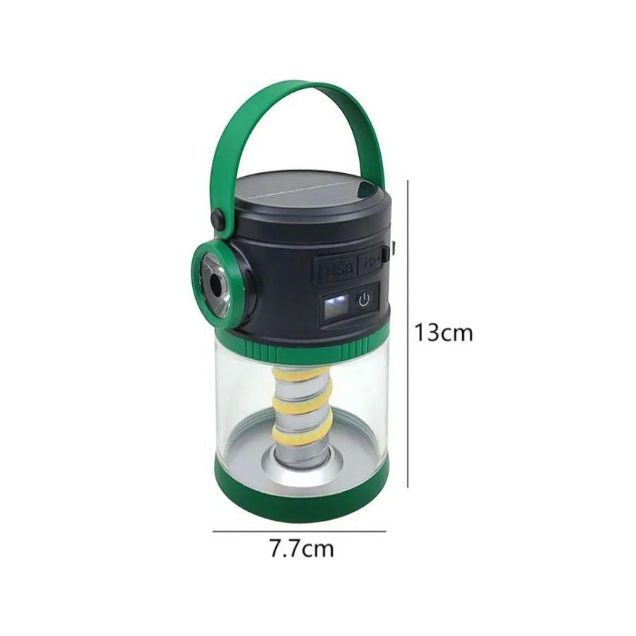 Linterna De Camping Luz LED Portátil Con Carga Solar-1