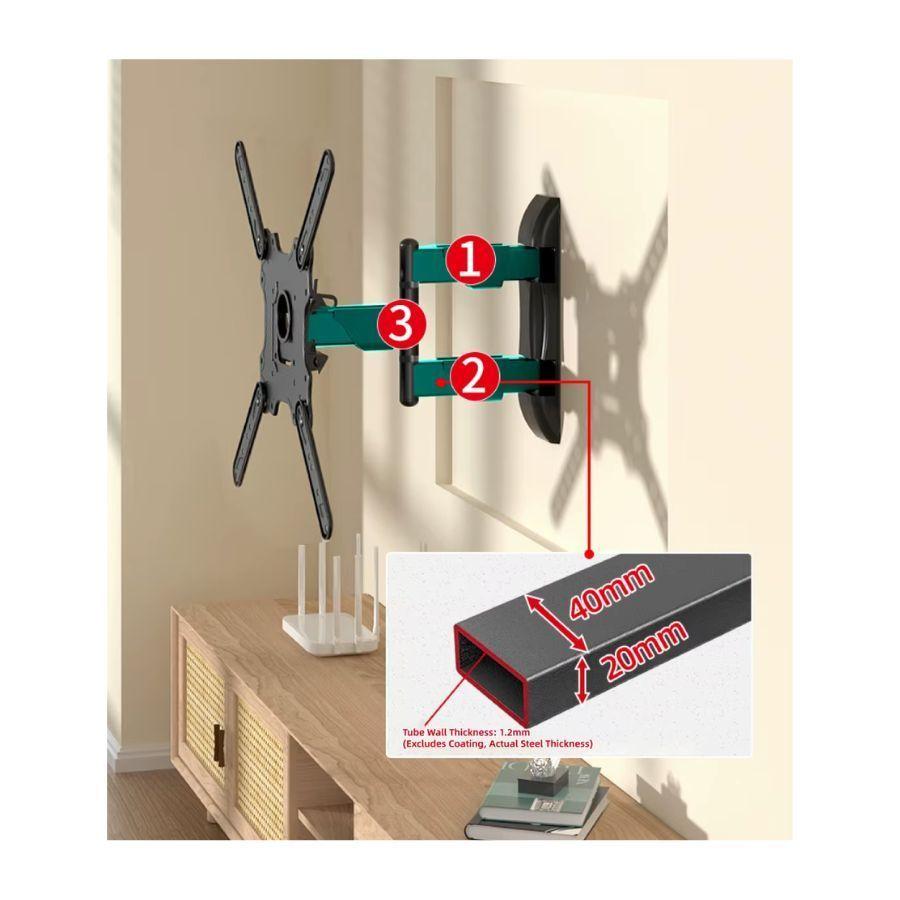 Soporte Para TV Modelo P4 Movimiento Completo 32” 65”-6