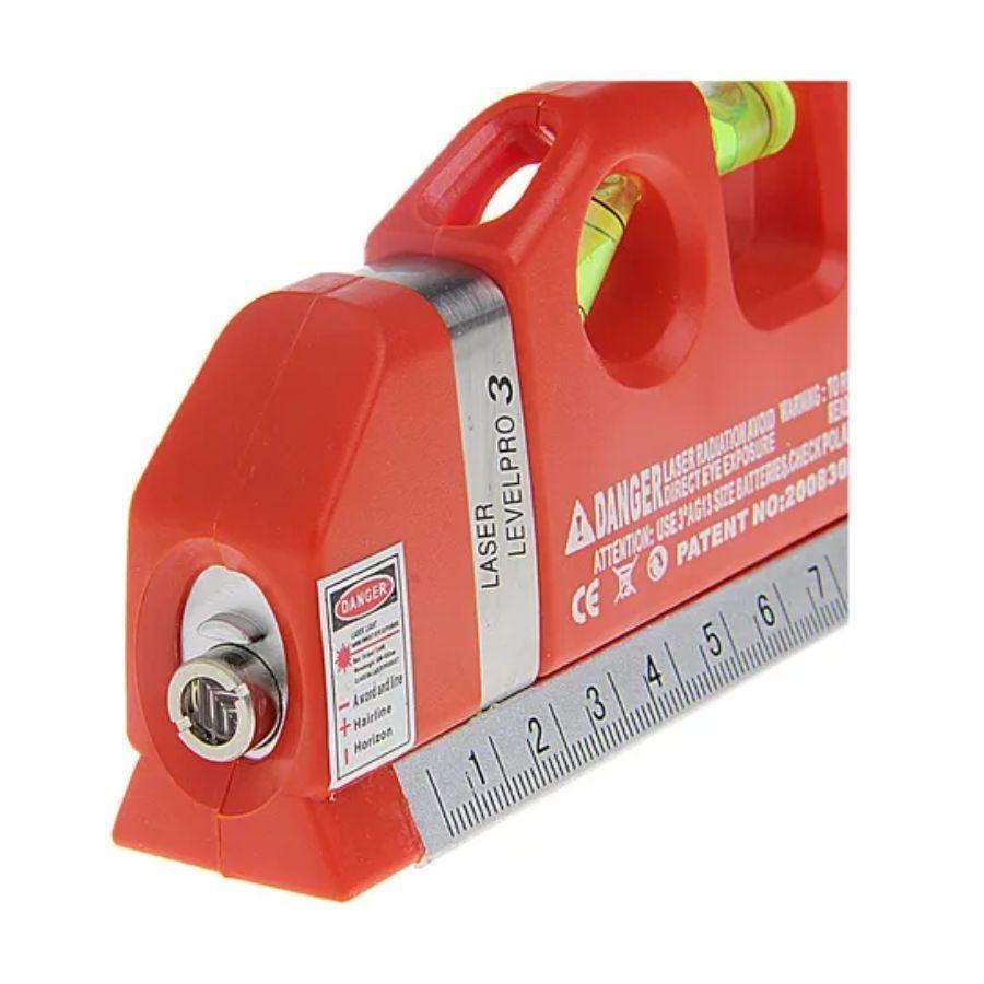 Nivelador Cinta Métrica Laser 4 En 1 Medidor Herramienta Rojo-6
