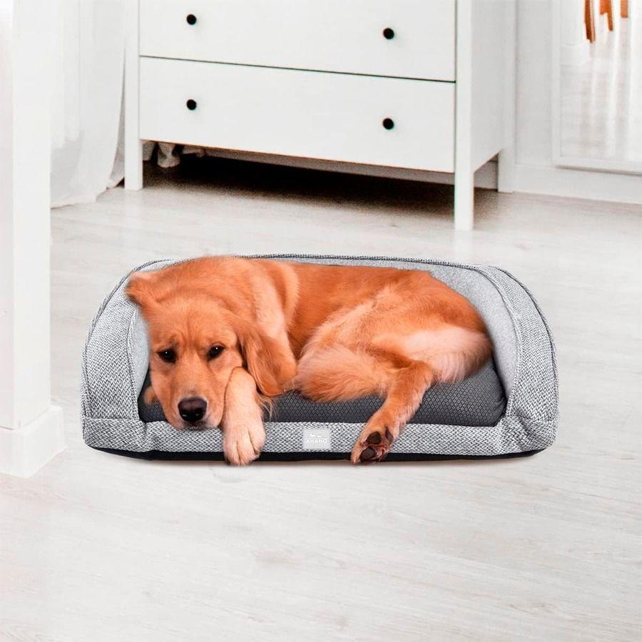 Cama Mediana Antibacteriana Y Transpirable para Mascotas 82X55X17cm-3
