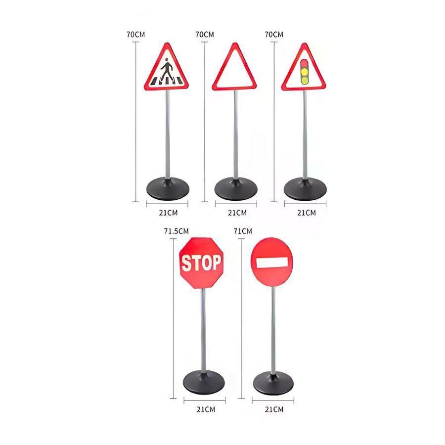 Señales De Tráfico 5 Piezas Para Niños 70 cm-5