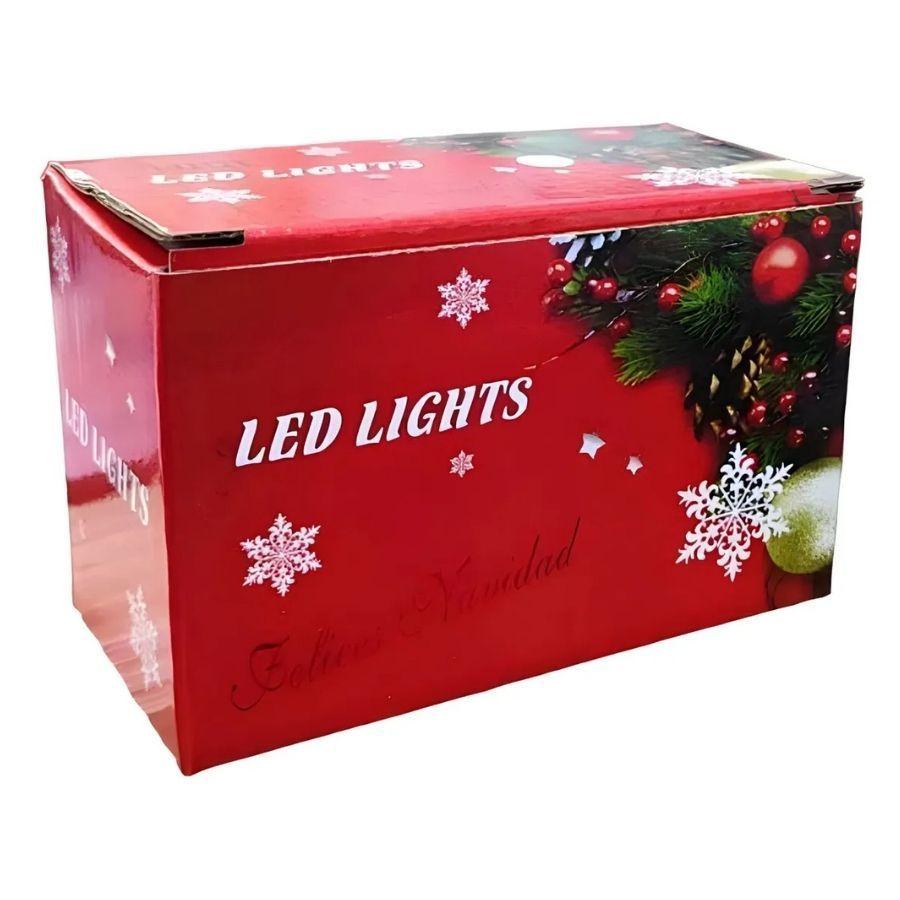 Luces Guirnalda Tipo Cascada Navideña 100 Led Multicolor-3