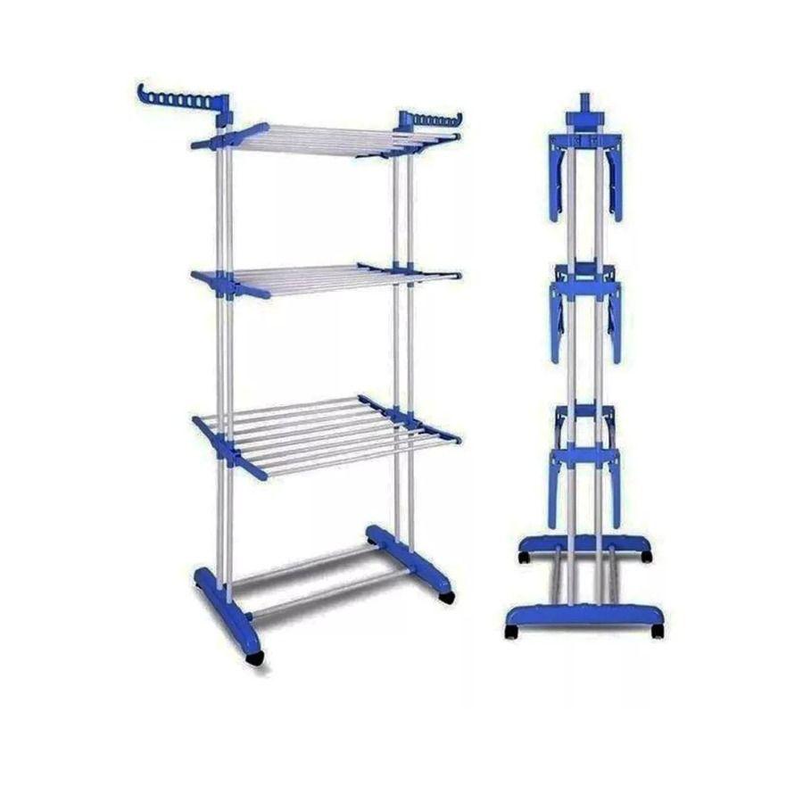 Tendedero Ropa Perchero Plegable Colgador De 3 Niveles -2