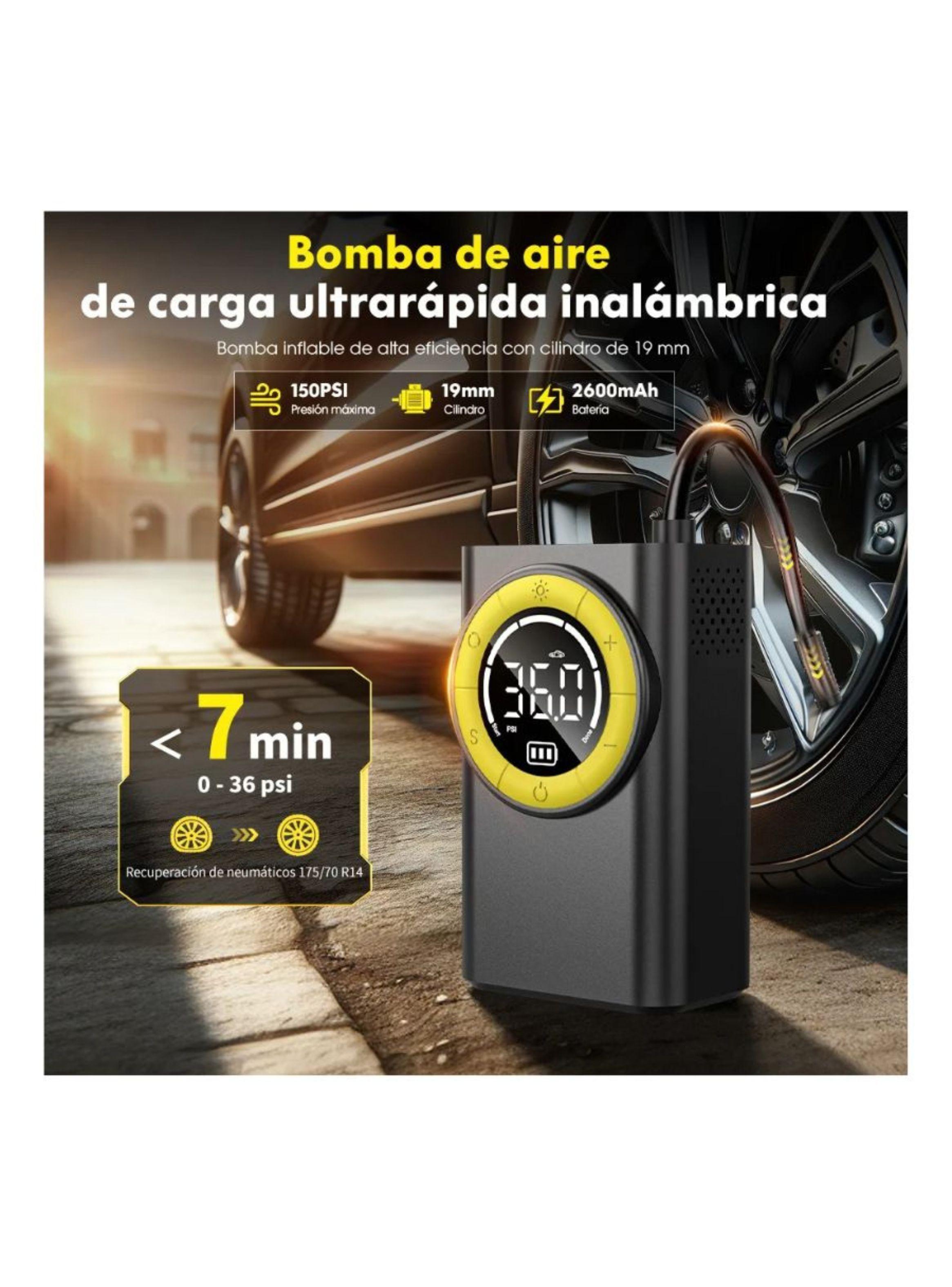 Compresor de Aire Portátil para Neumáticos Inalambrico  150PSI-5
