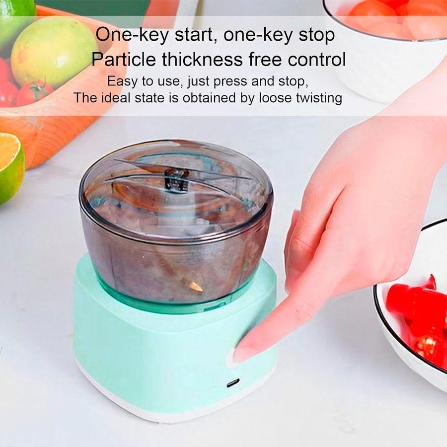 Mini Procesadora De Alimentos Portátil Carga Usb-4