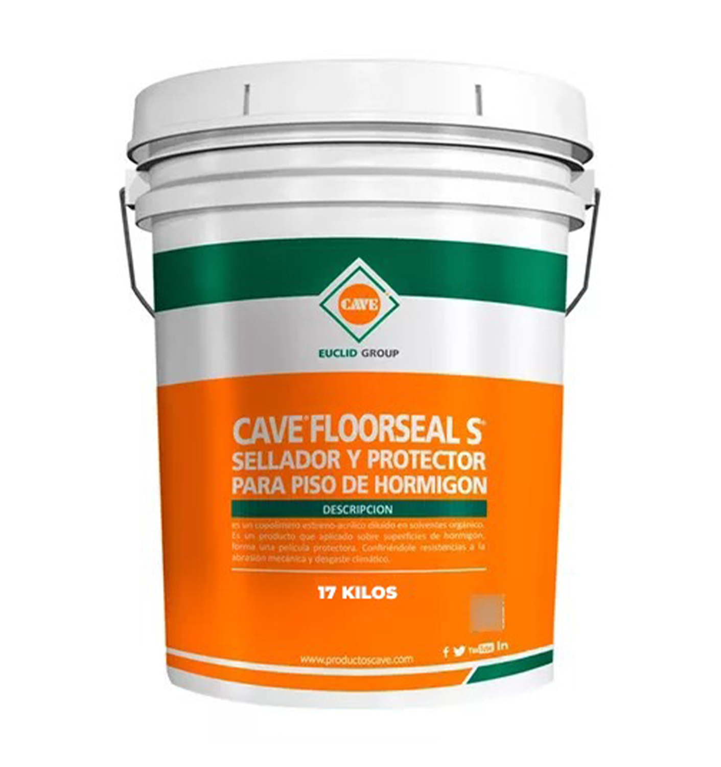CAVE FLOORSEAL S - Sellador de pisos, Incoloro Tineta 17 Kg-1