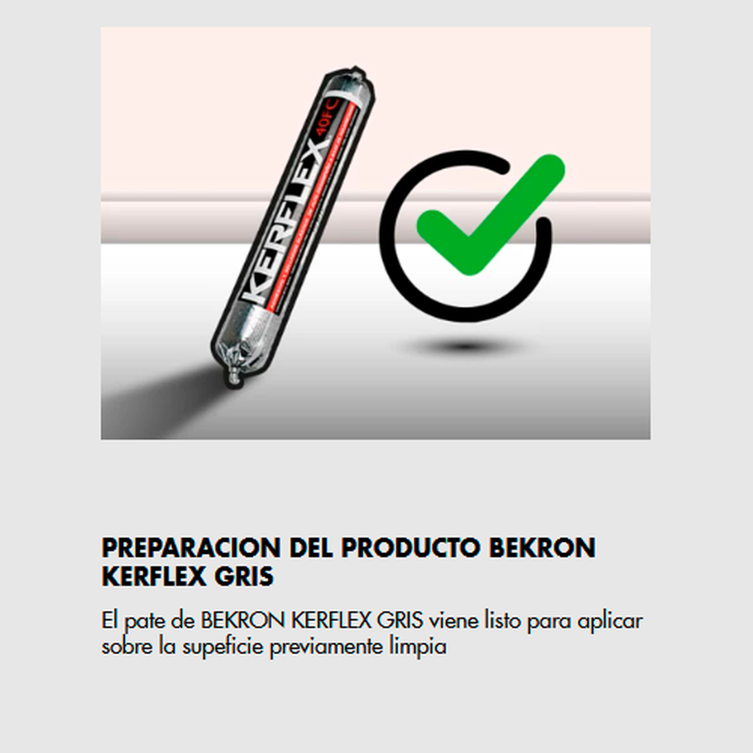 BEKRON KERFLEX - Sello de poliuretano, Pate 600Ml Gris-4