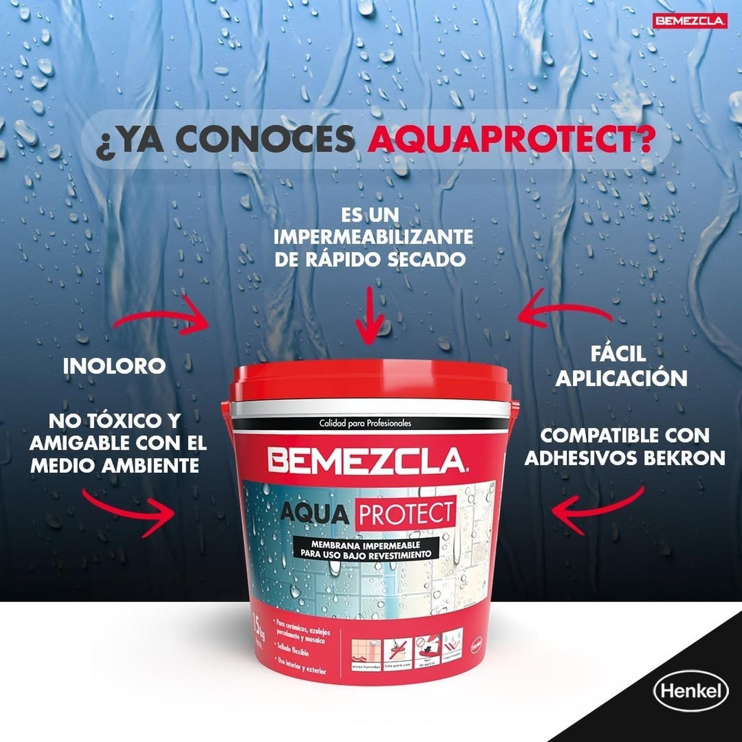 BEMEZCLA AQUAPROTECT - Membrana Impermeable para uso bajo revestimiento, 5Kg-4