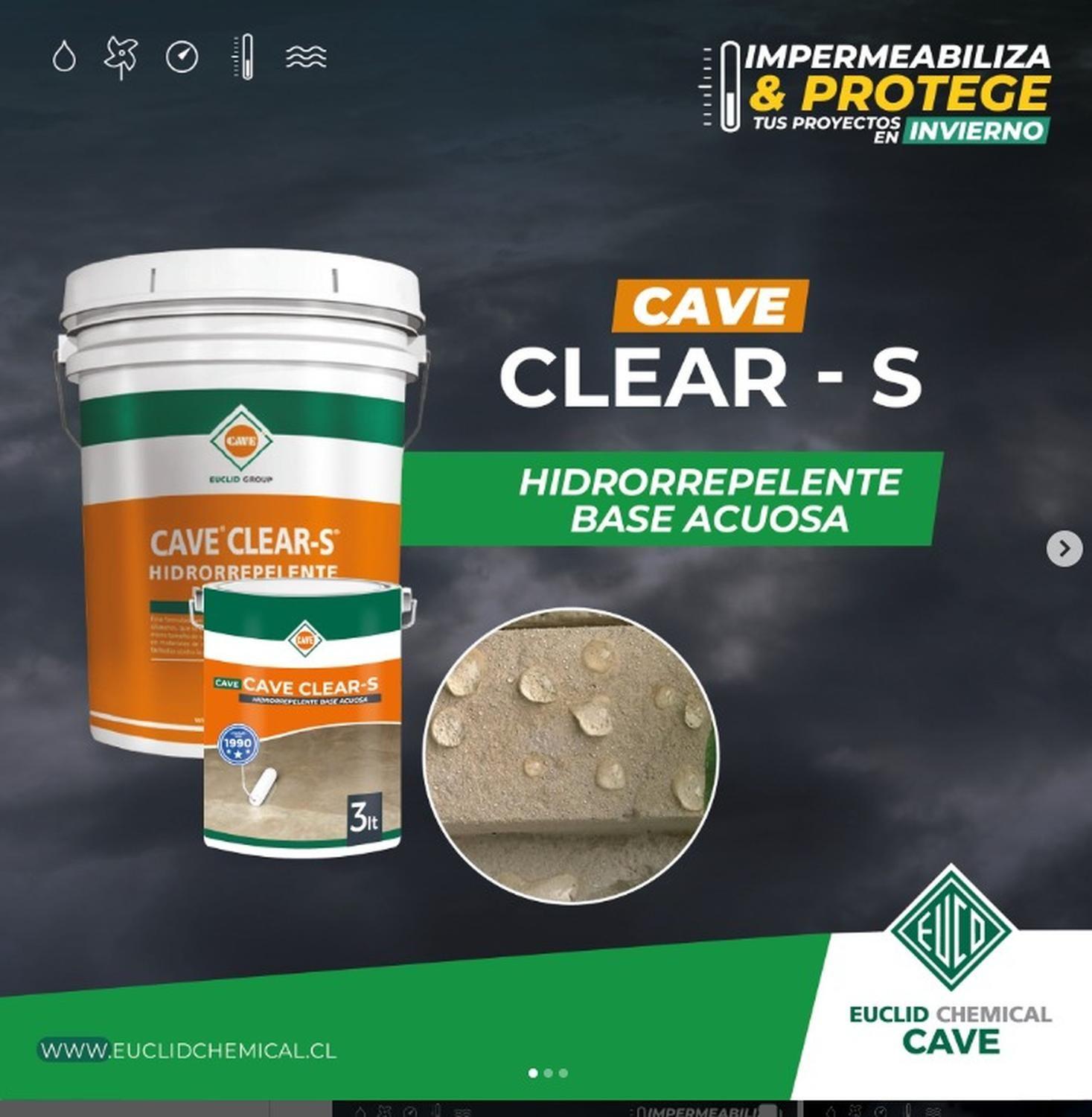 CAVE CLEARS S - Hidrorepelente transparente Galon 3 lt-3