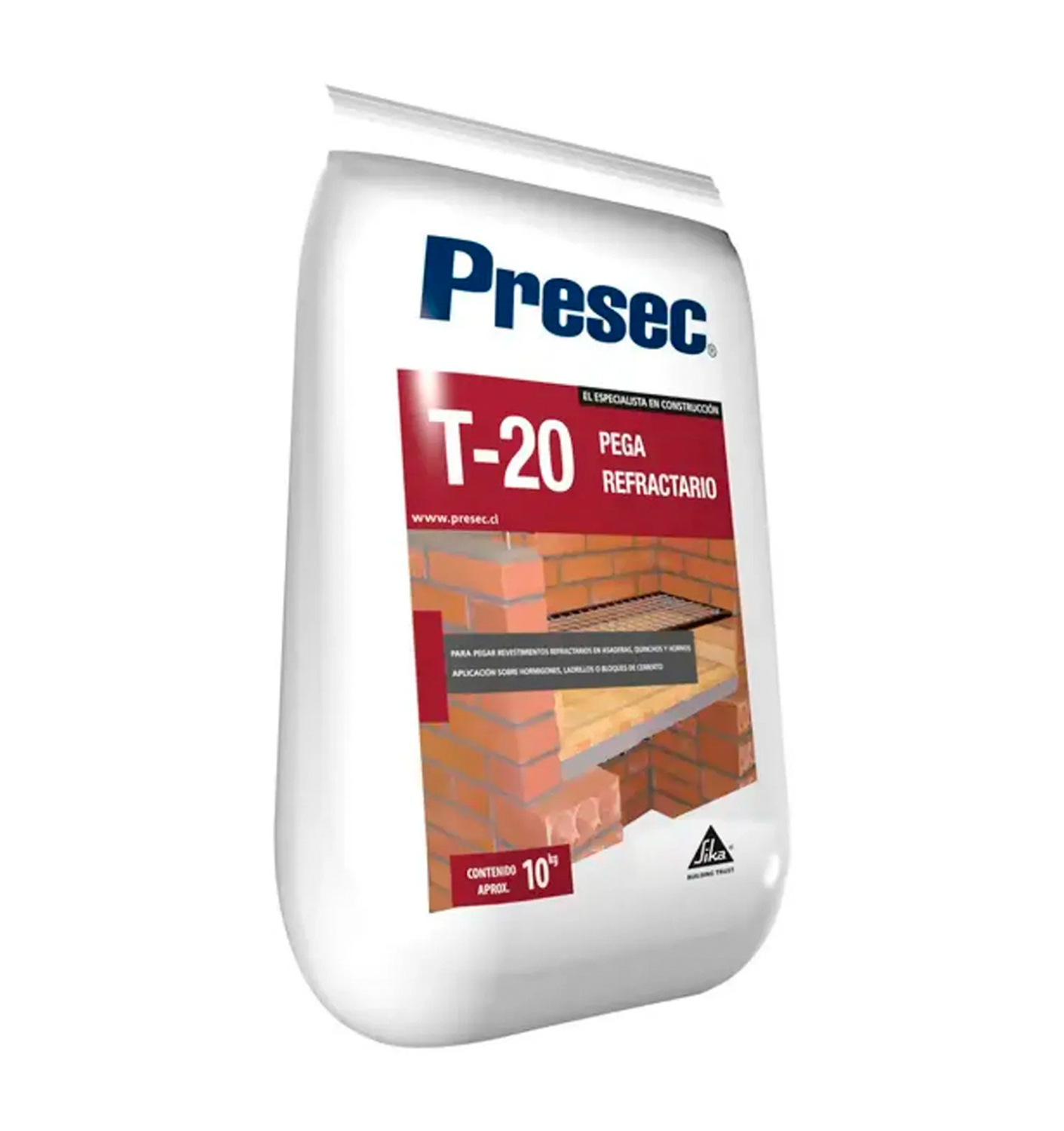 PRESEC T-20 - Mortero Refractario, sac 10Kg-4