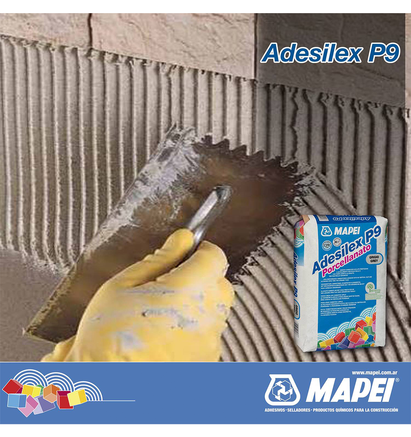 ADESILEX P9 PORCELLANATO - Adhesivo cementicio, Saco 25Kg-2