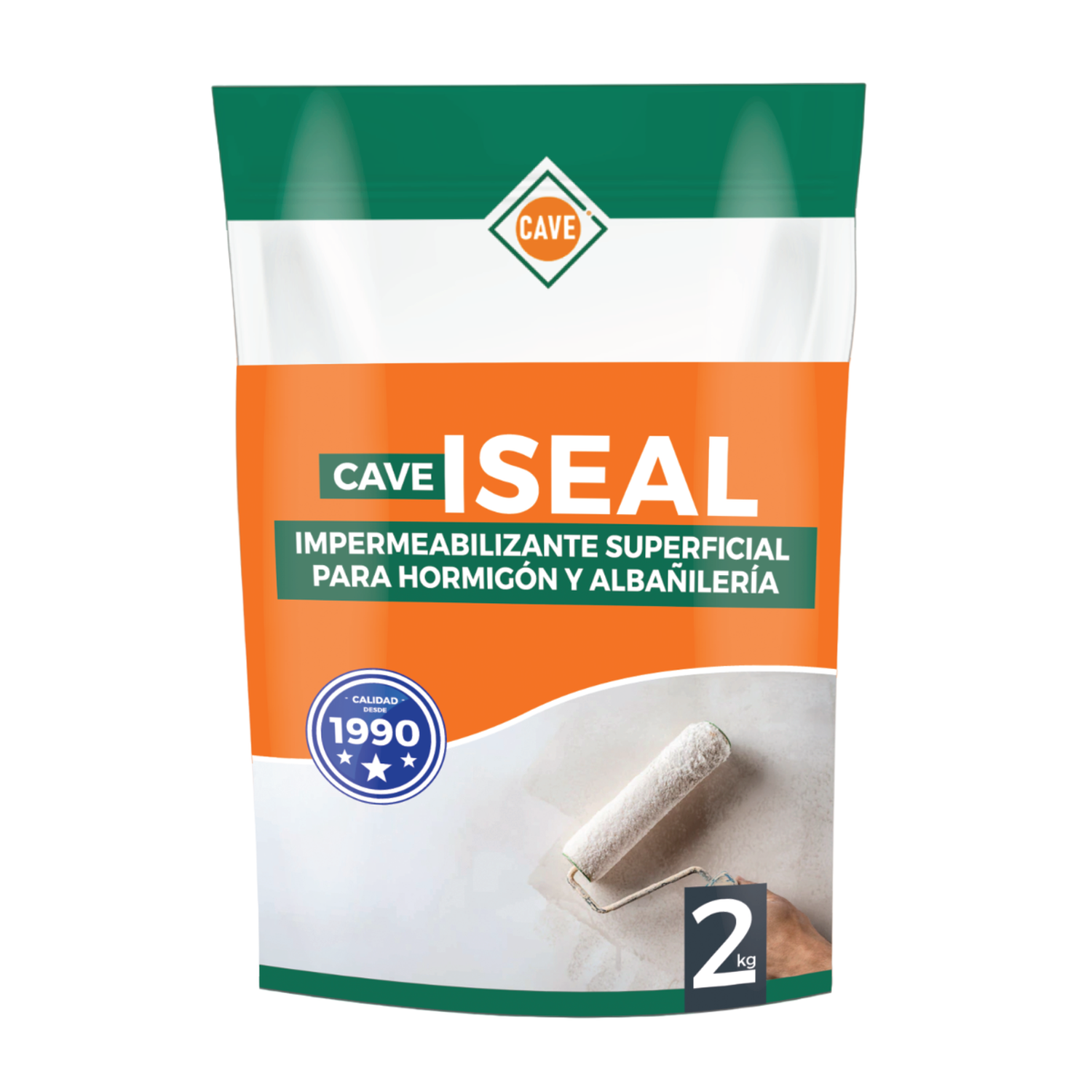 CAVE I SEAL - Impermeabilizante Superficial Base Cementicia Gris, 2 Kg-0