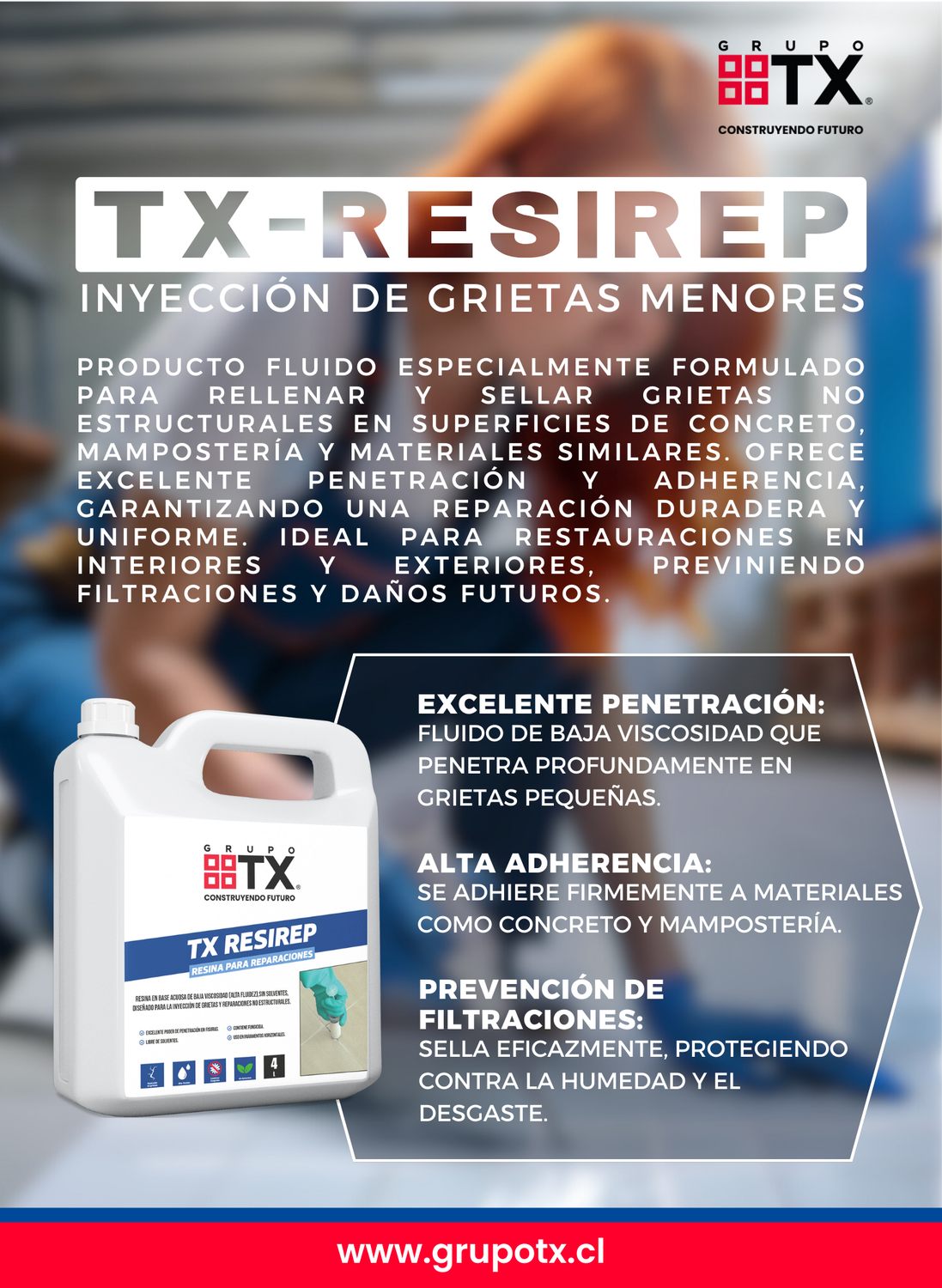 RESIREP - Resina base acuosa, 4Lts-2