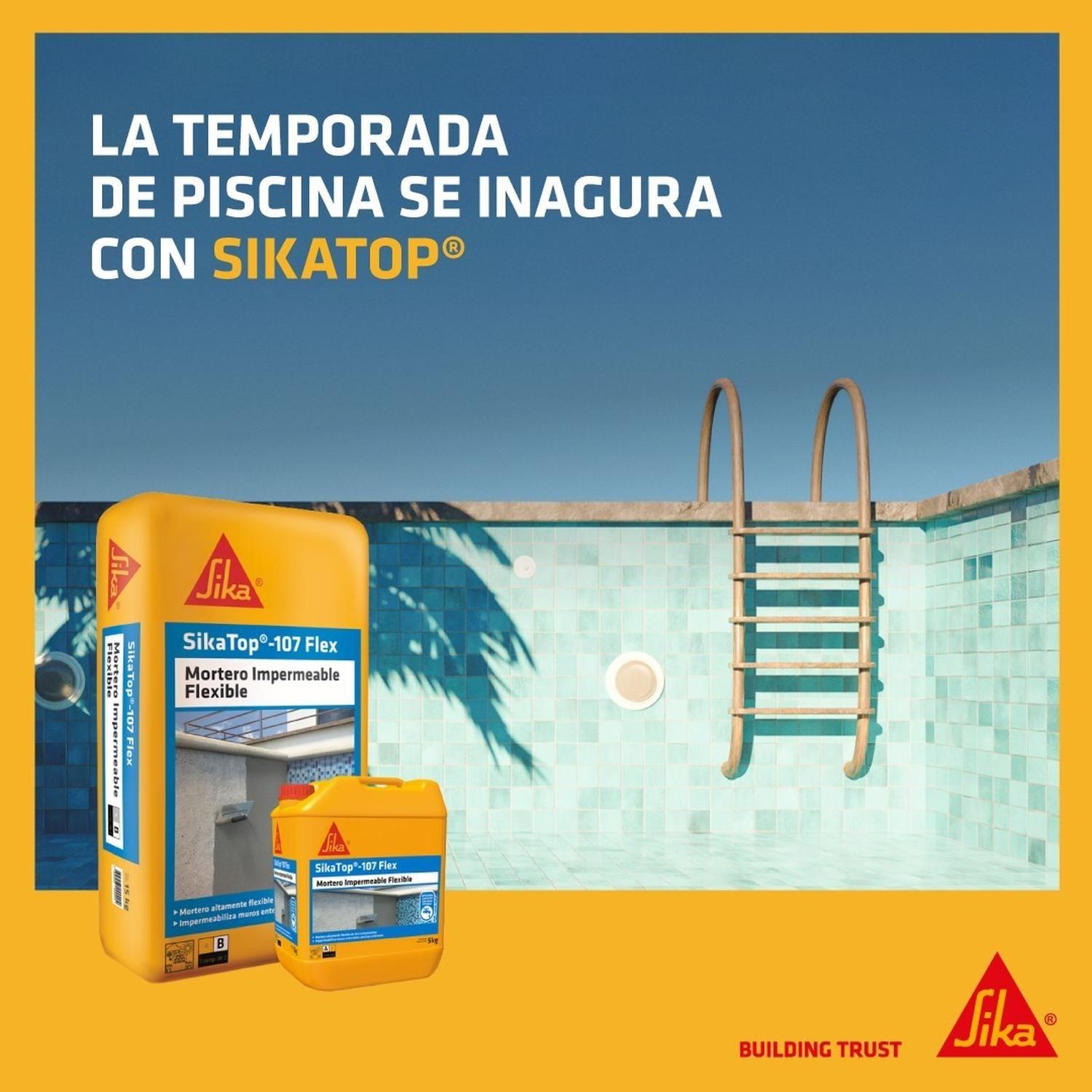 SIKATOP 107 FLEX - Impermeabilizante Cementicio Flexible, Juego 20Kg-2