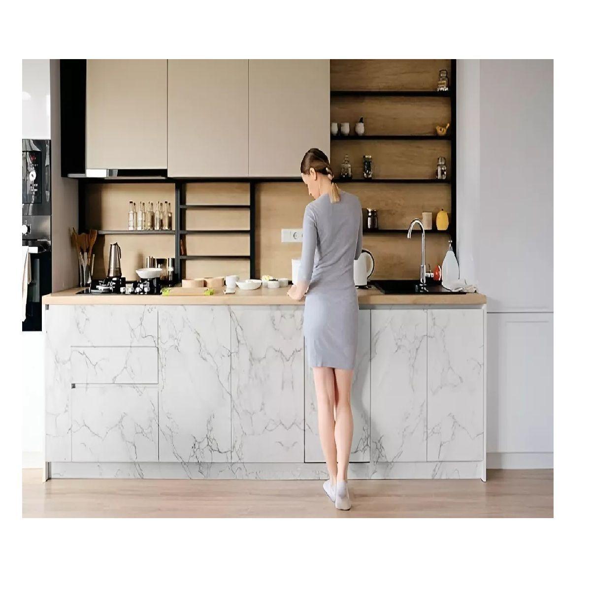 2 Papel Mural Pvc Autoadhesivo Papel Para Pared 10mts Marmol-2