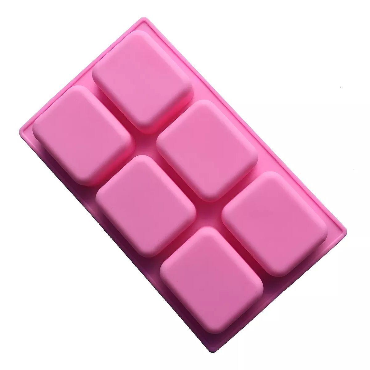 Moldes Para Jabones Barra Molde Silicona Reposteria 6cav-0
