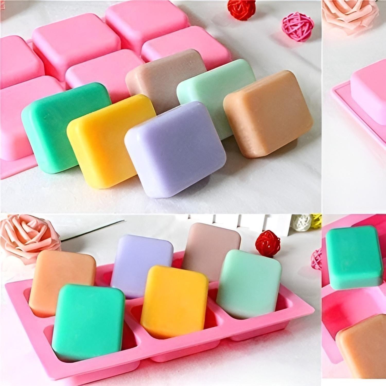 Moldes Para Jabones Barra Molde Silicona Reposteria 6cav-3