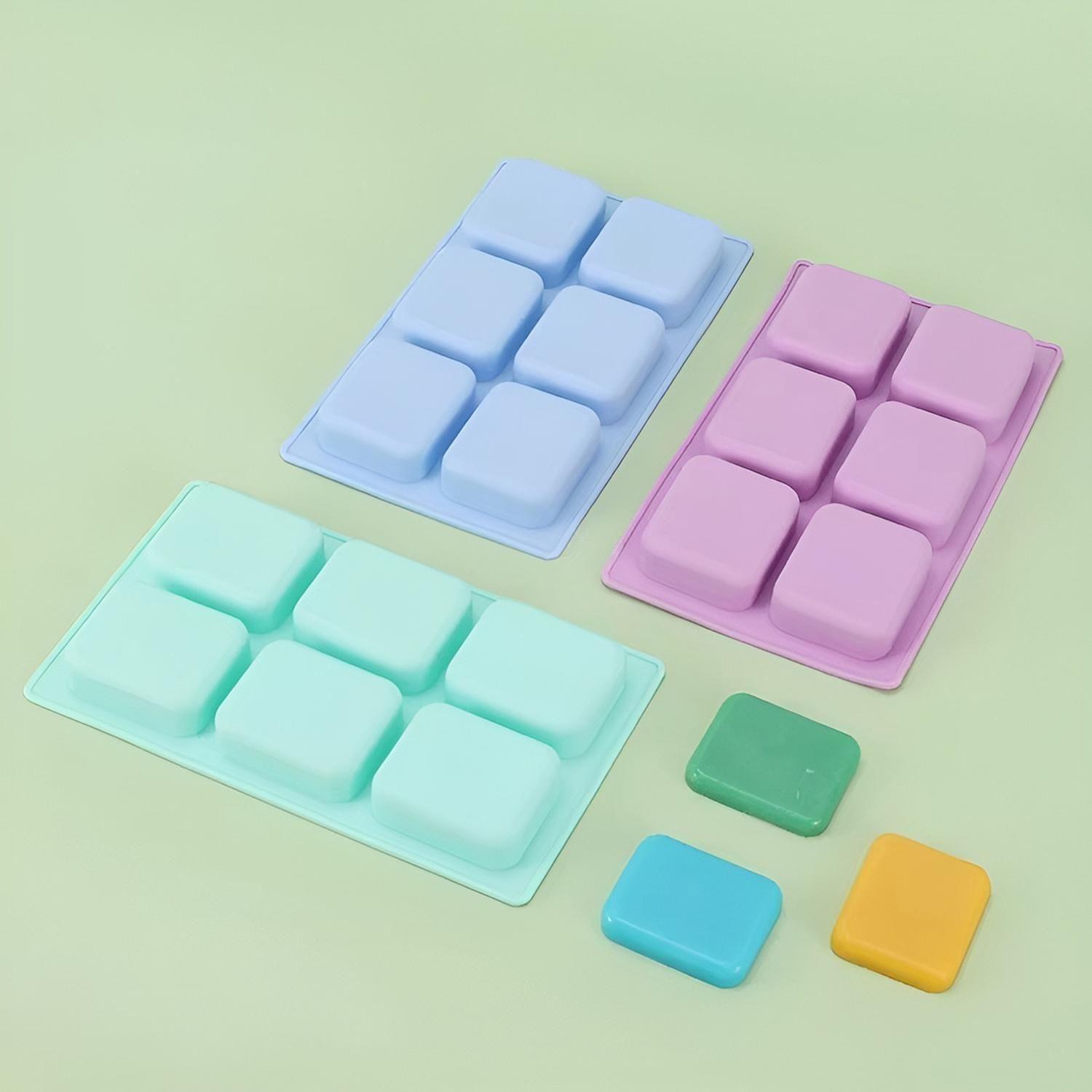 Moldes Para Jabones Barra Molde Silicona Reposteria 6cav-8