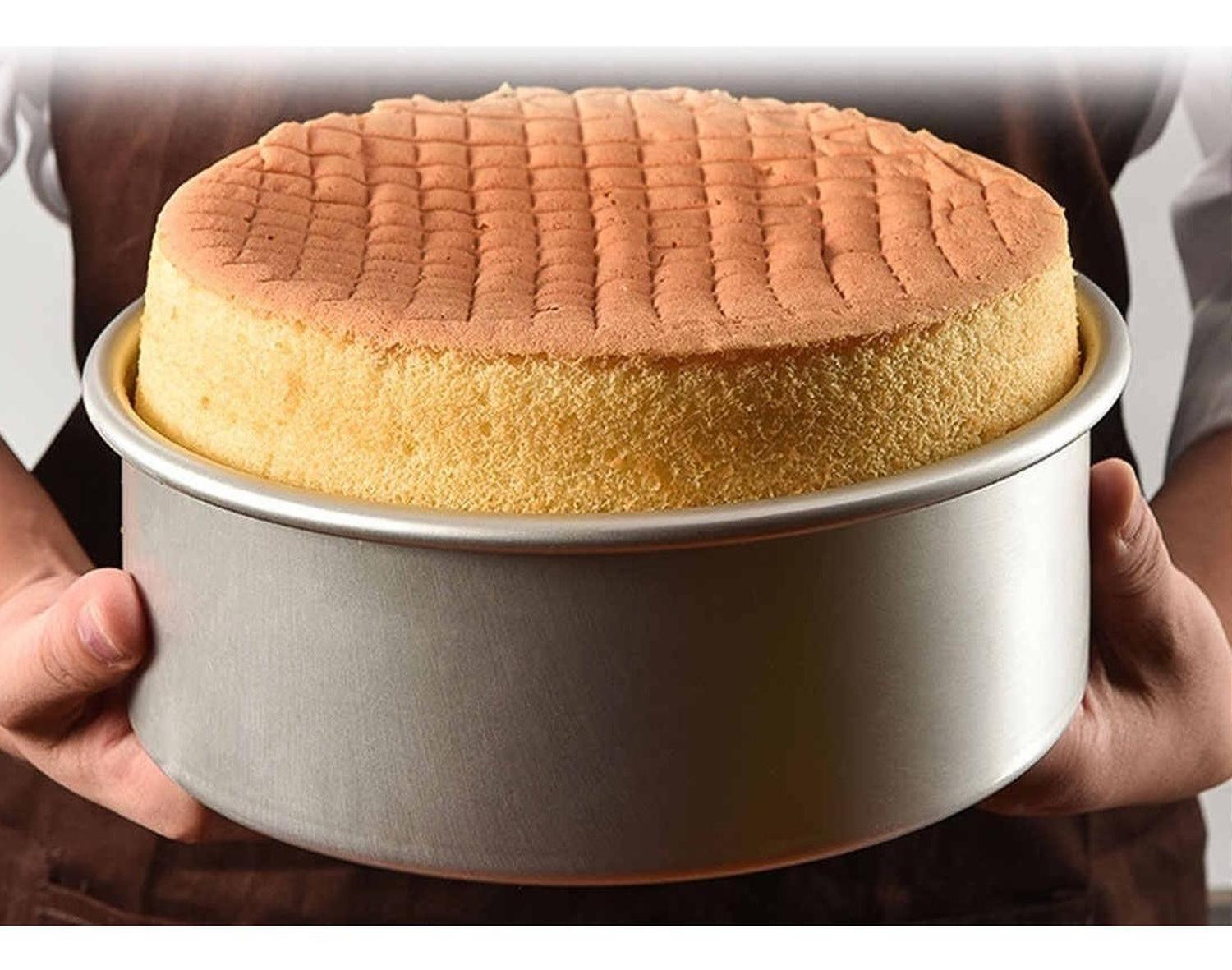 Molde Torta Molde Queque Molde Aluminio Moldes Torta 26x10cm Gris-5