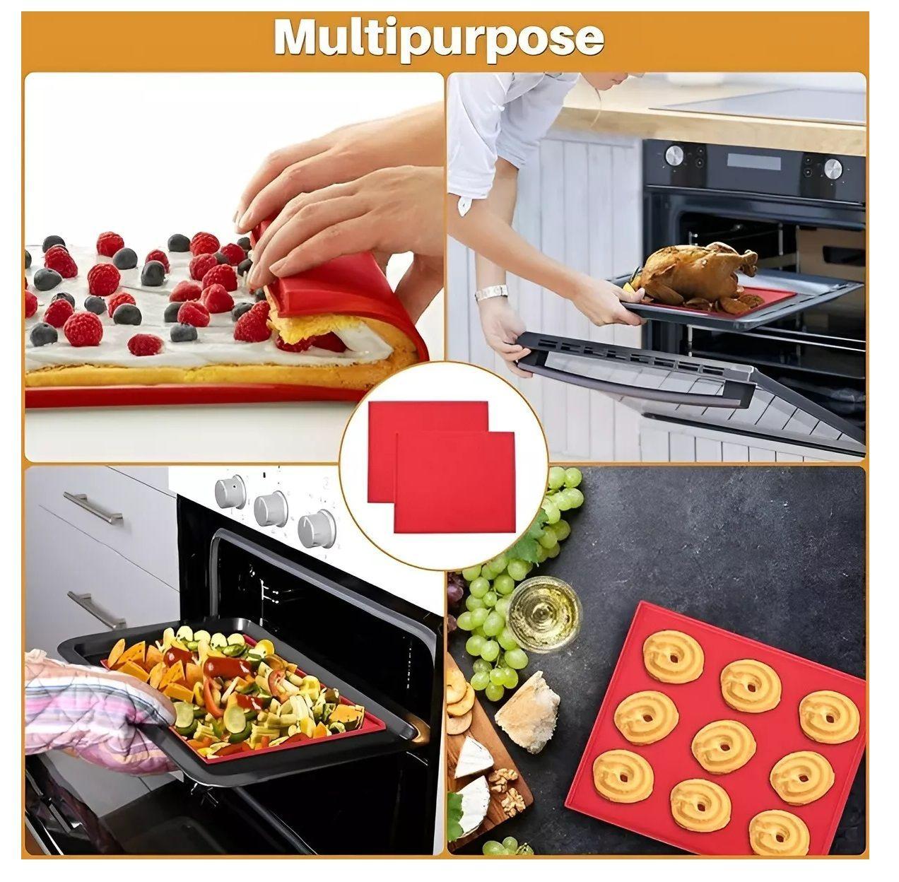 X2 Silpat Tapete De Silicona Para Hornear Brazo De Reina 30cm Lamina Silpat Antiadherente Reposteria-4