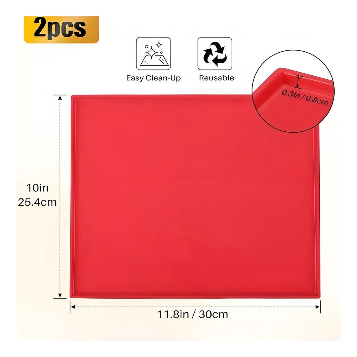 X2 Silpat Tapete De Silicona Para Hornear Brazo De Reina 30cm Lamina Silpat Antiadherente Reposteria-1
