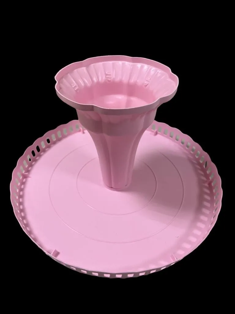 Base De Torta Base Torta Base Plato Porta Torta 32 Cm Rosa Rosa Sin Tapa-2