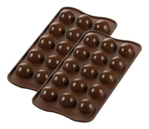 X3 Moldes De Chocolate Moldes Chocolate Silicona 15 Esfera-3