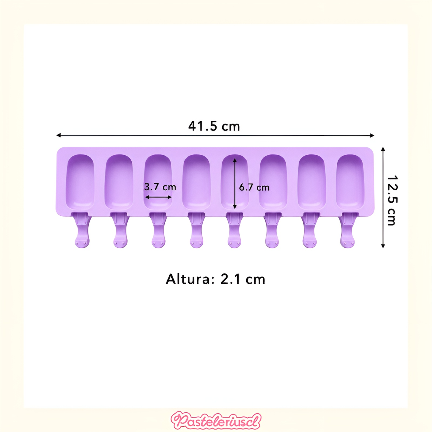 moldes de silicona para helado Molde Paletas helado 8cav mini helado Magnum-2