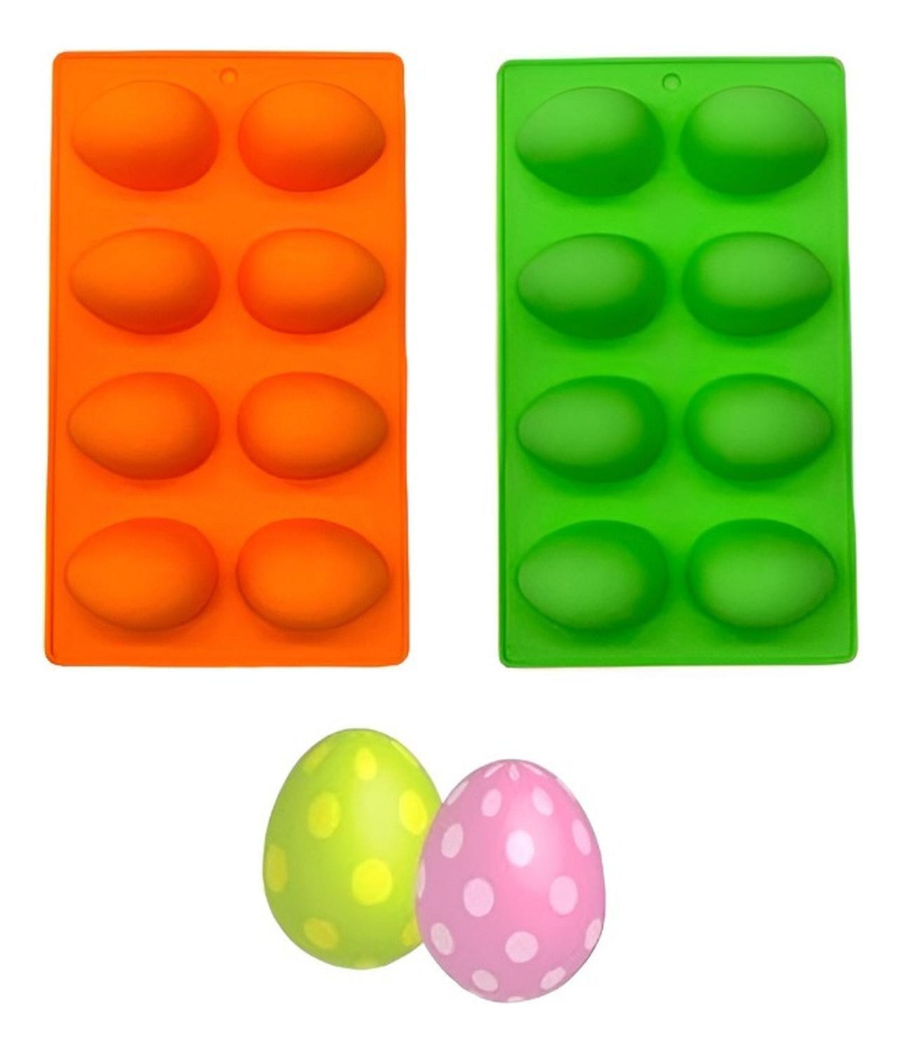 Pack X2 Molde Chocolate Huevo Pascua Molde Silicona Pascua Molde Silicona Figura Huevo De Pascua Mol-4