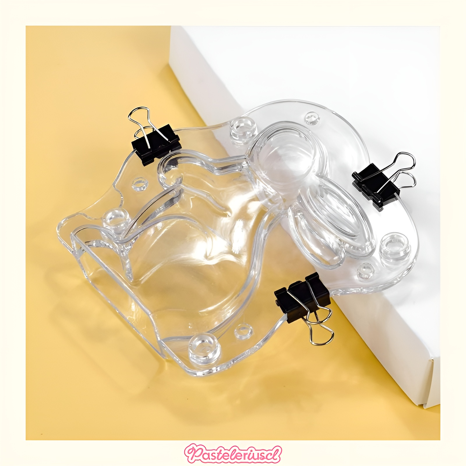 2 moldes de Pascua molde de conejo grande 3D molde para pastel de chocolate bomba de conejito-4