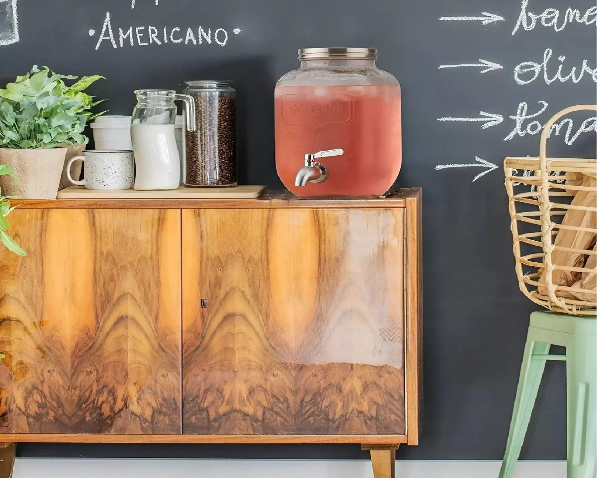 Jarro Para Jugos Dispensador De Bebidas Jarro De Vidrio 5l-6