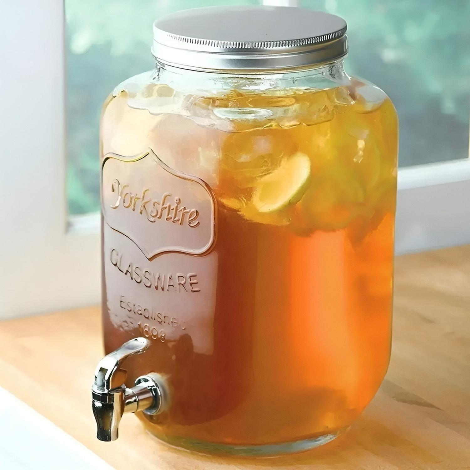 Jarro Para Jugos Dispensador De Bebidas Jarro De Vidrio 5l-5
