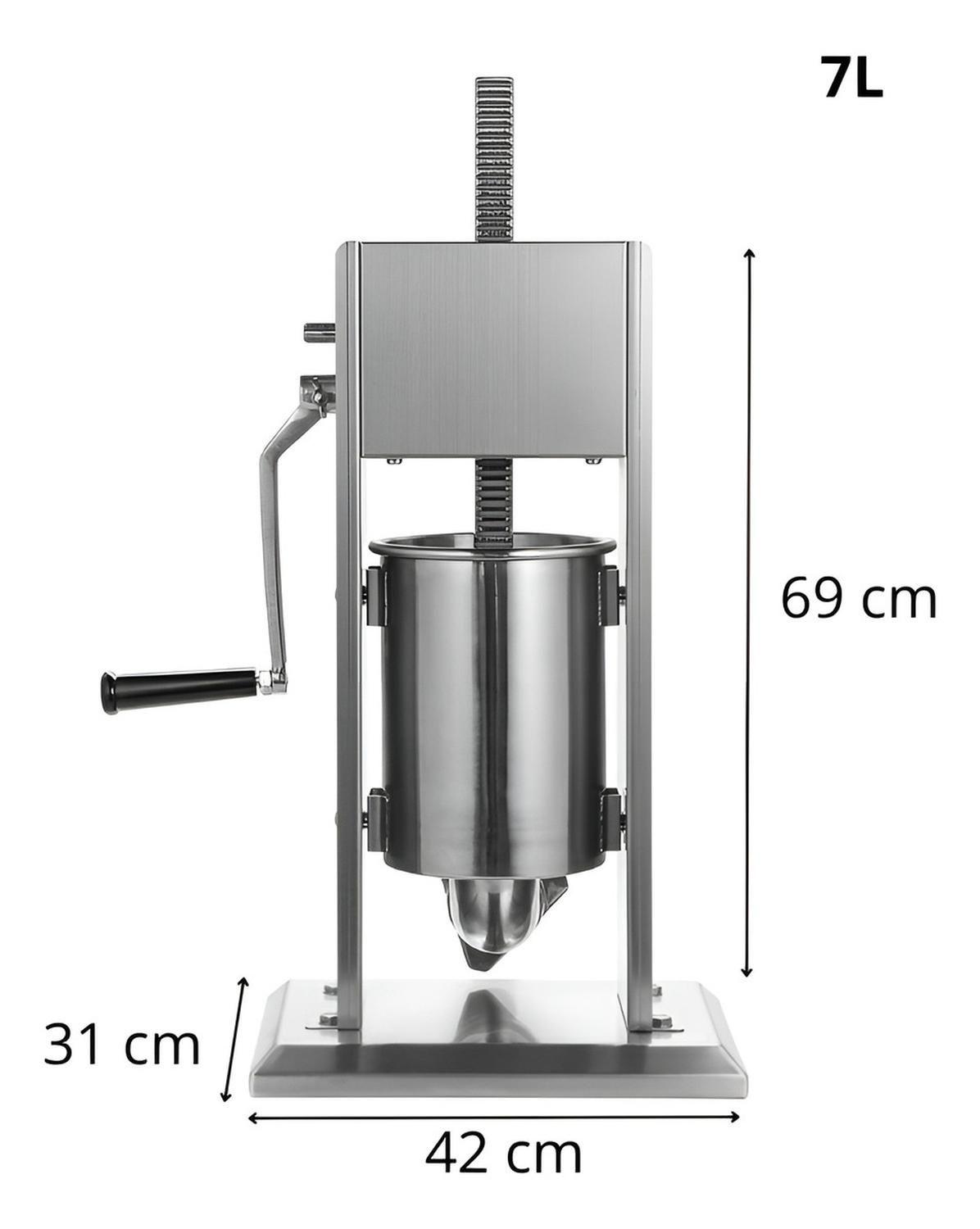 Embutidora Vertical Acero Inoxidable Embutidoras Manual 7L-2