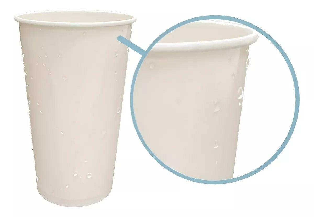 100 vasos plasticos desechables vasos polipapel c/tapa 12 Oz-4