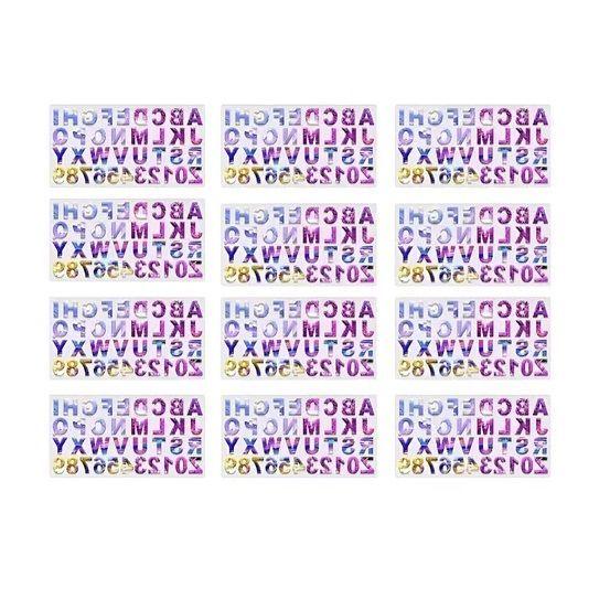 X12 Moldes De Silicona Letras Molde Silicona Resina 36cavid-0