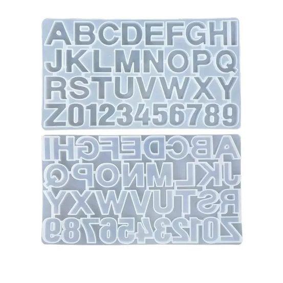 X12 Moldes De Silicona Letras Molde Silicona Resina 36cavid-5