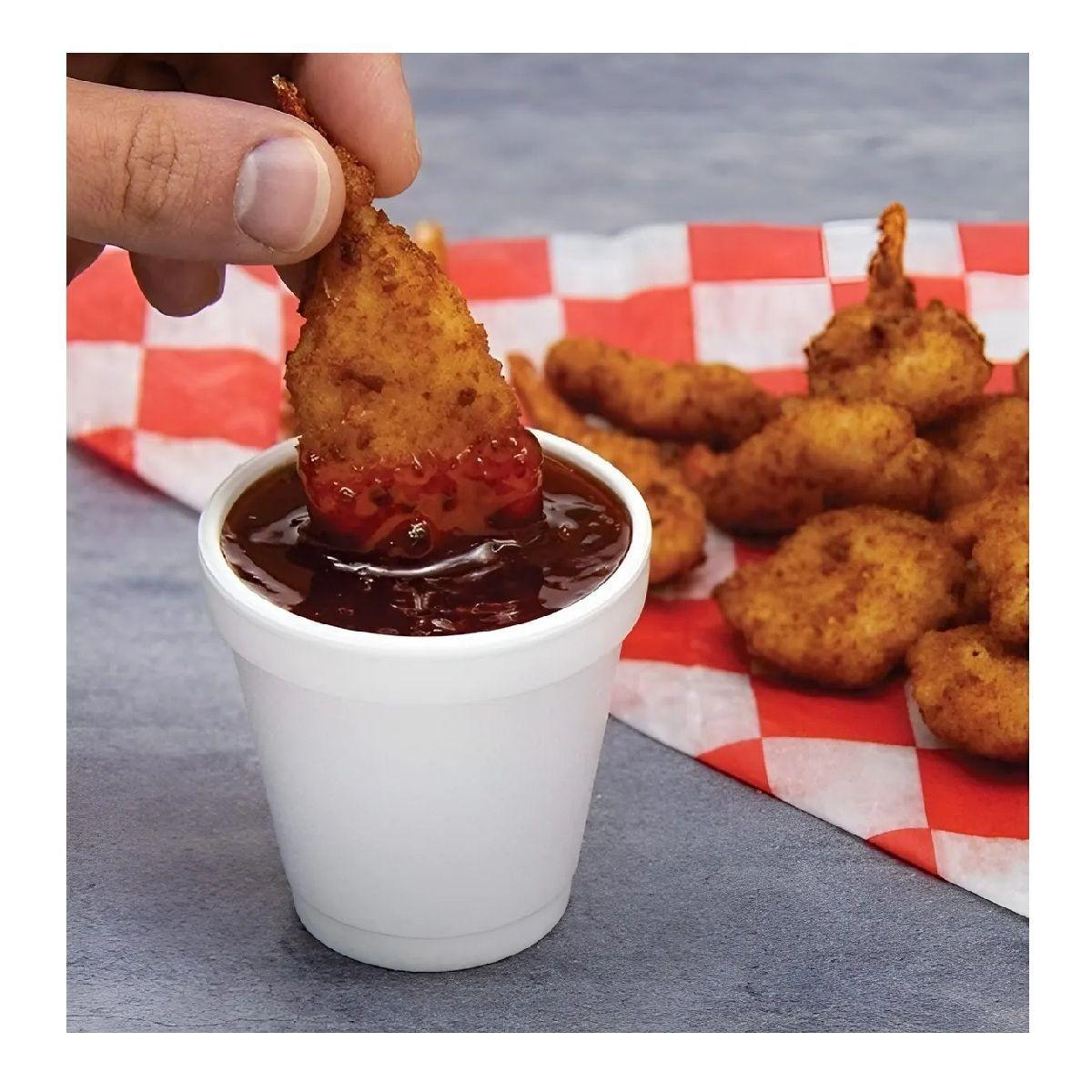 X100 Vasos Desechables Vasos Plumavit Termico Vaso 6oz/177ml Blanco-7