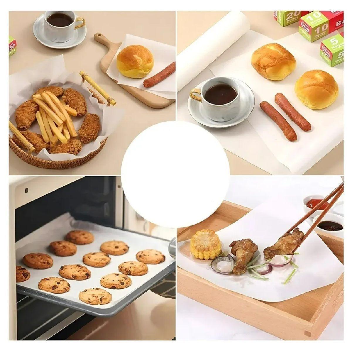 Papel Mantequilla Rollo Papel Mantequilla Papel Horno 20mts Papel Antigrasa Papel Para Hornear Papel-5