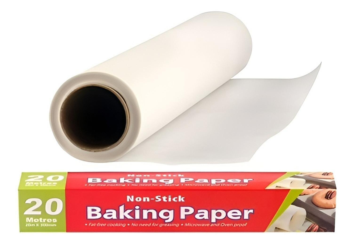 Papel Mantequilla Rollo Papel Mantequilla Papel Horno 20mts-0