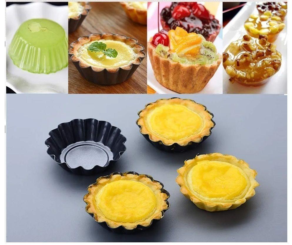 Pack 12 Molde Mini Tartaleta Tarta Moldes Para Reposteria-3