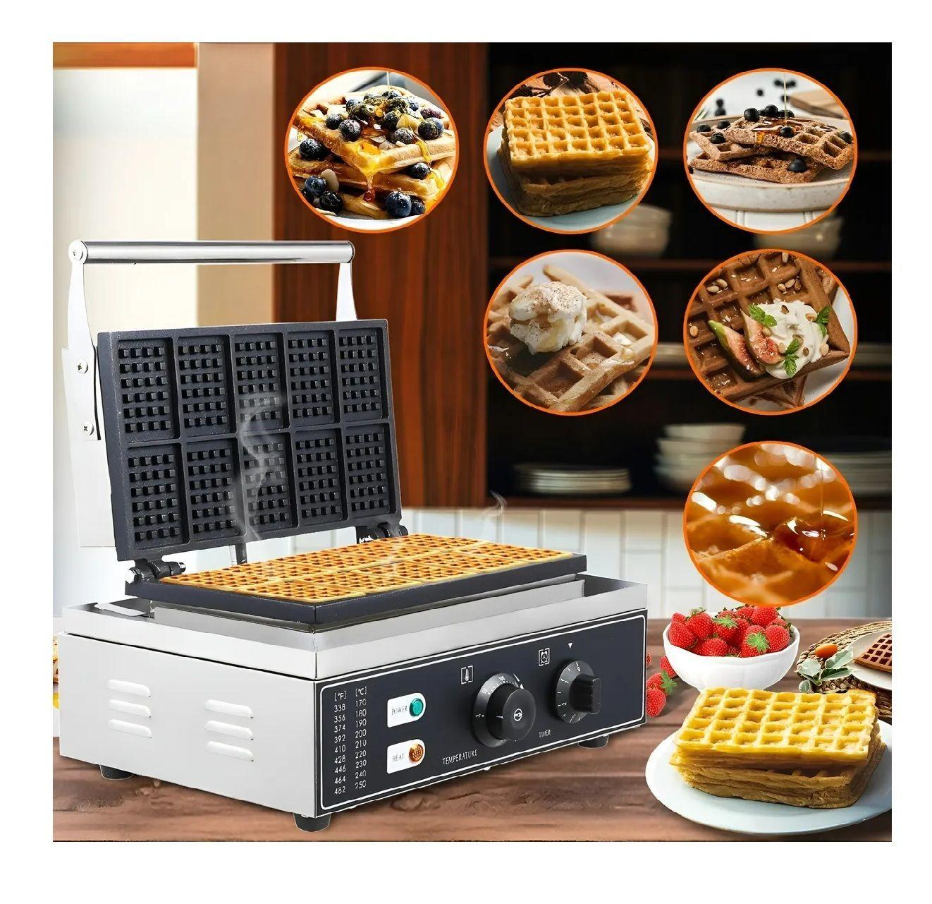 Waflera Industrial Wafleras Maquina De Waffles Mini 10pcs-5