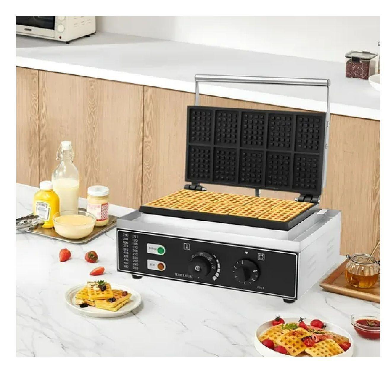 Waflera Industrial Wafleras Maquina De Waffles Mini 10pcs-6