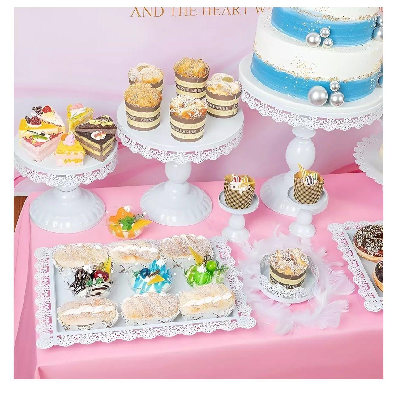 Set 12 Bases Para Tortas Alzadores Candy Bar Porta Cupcakes-5