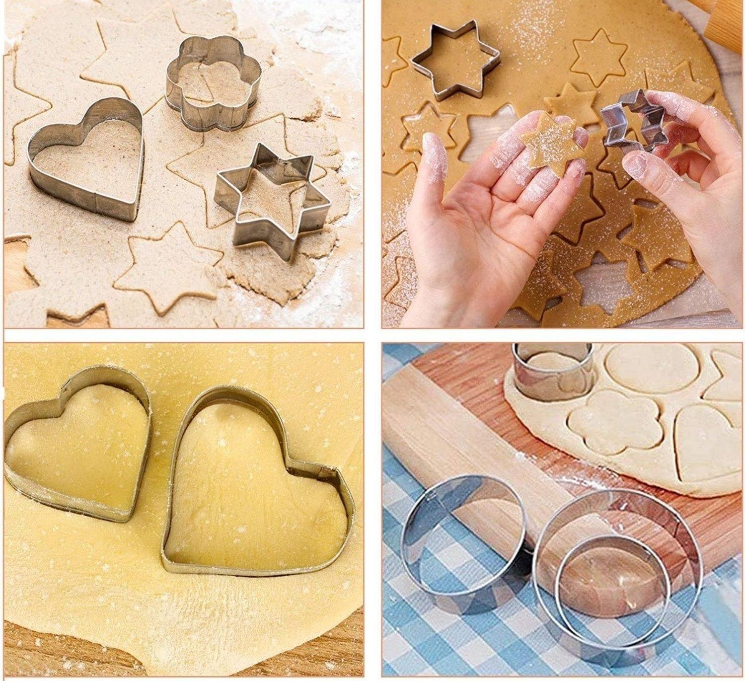 12 Moldes De Galleta Cortador Galletas Moldes Galletas 5867-7