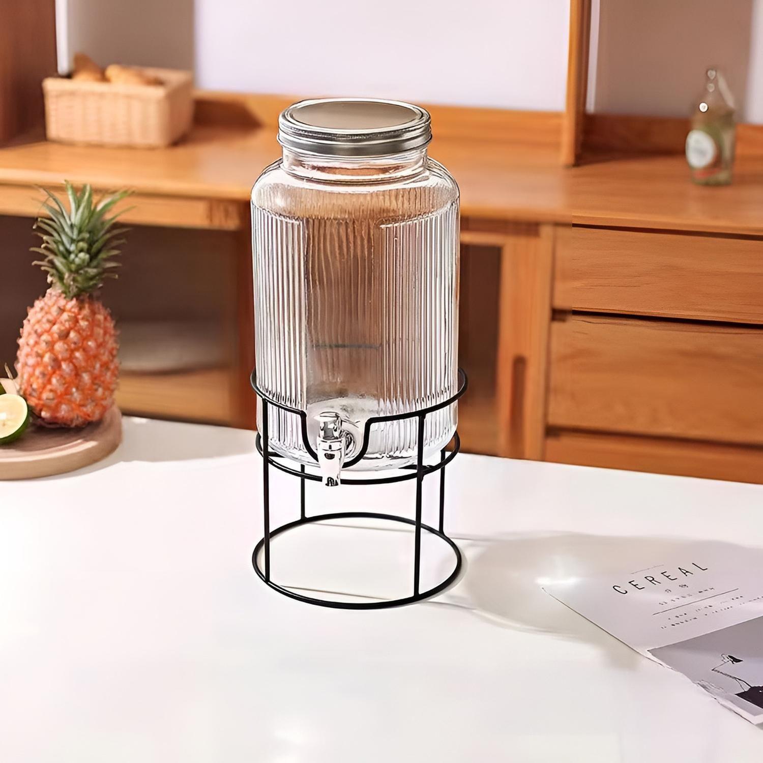 Dispensador De Jugos Acanalado Con Atril Dispensadores 3.8l-8